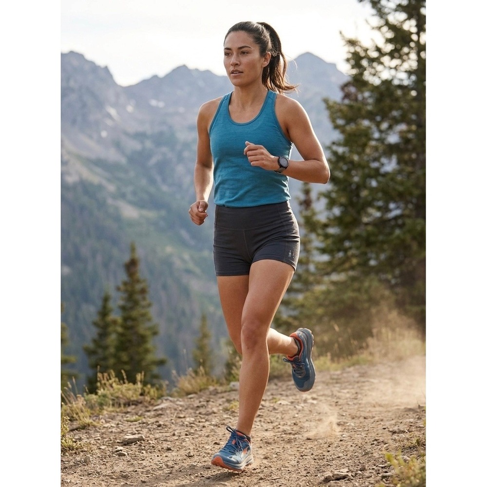 Smartwool Merino Sport 150 Tank Top Womens Medium Teal Blue Racerback SW016124